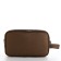 Cosmetic bag on lightning, brown color