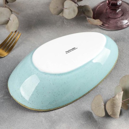 Ceramic dish for supply "sapphire", 21 × 12.5 × 5.5 cm, blue color-2