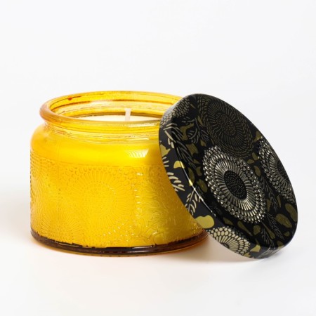 Aromatic candle in the bank "Borneo amber", 5x7 cm, amber-4