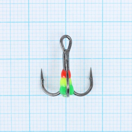 Namazu traffic light hook, with a drop and stone, 8 (int), GYR color, in a package of 5 pcs.-1