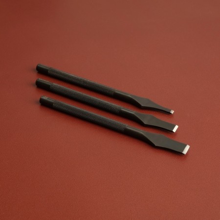 A set of skin carriers 11.4 cm, 3 pcs, black color