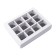 Folding box under 12 sweets, white, 19 x 15 x 3.6 cm