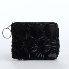 Women's wallet with lightning, black color