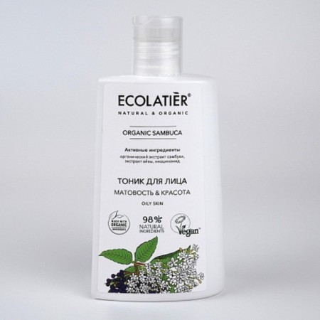 Ecolatier Organic Sambuca, 250 ml faces