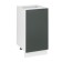 Floor cabinet 400 Helga, 400x500x824, white/olive software MDF