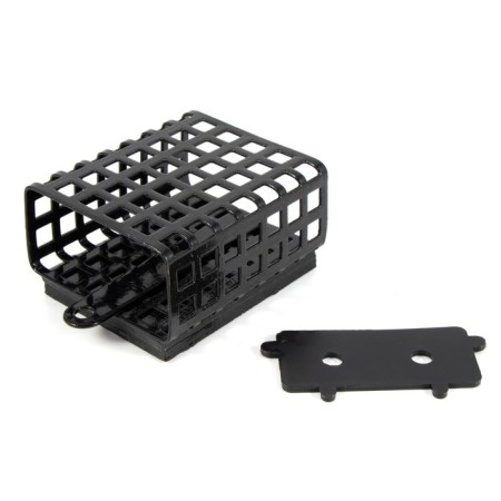 Feeding feeder Yaman rectangular 110 g, metal, removable plastic bottom, packaging 10 pcs. 10694-5