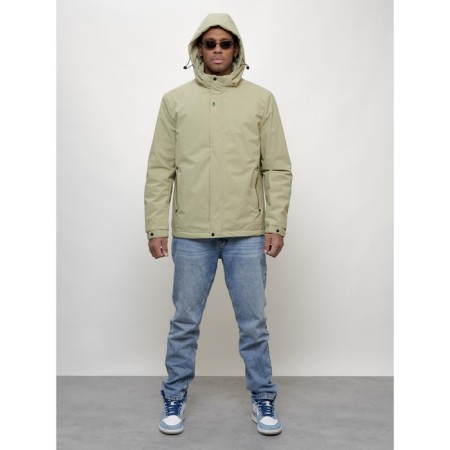 Male spring jacket, size 48, light green color-17