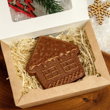 Chocolate figure gingerbread house, 80 g-1