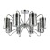 Ceiling EVOLUCE lamp. Sle102302-08. Valieri. 8x40 watts, E14, 68x68x39 cm, chromium color