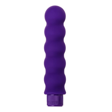 Unrealistic vibrator Toyfa A-Toys, silicone, purple color, 17 cm-1