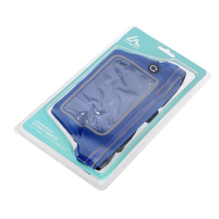 Sports bag Czech on the Luazon belt, telephone management, zipper compartment, blue-5