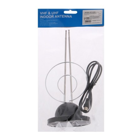 Digital, indoor, passive antenna, 3 sections, 60 cm, on a stand, cable 1 m-4