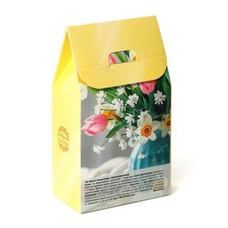 Gift tea "March 8: a bouquet of flowers", taste: forest berries, 20 g-4