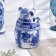 Pot "Bear in a barrel", 17 x 11 cm, gzhel