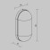 Bra Outdoor O449WL-01GF, E27, 1x15 W, 125x85x255 mm, graphite