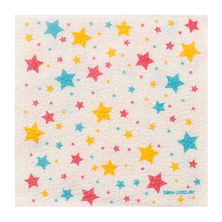 Napkins single -layer "stars" 24x24 cm, set of 50 pcs.-3