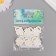 Decor for creativity Polystone "Clover with a key" White set 6 pcs 2.5x2.8 cm