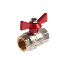 Кран шаровой Valtec base, внутренняя/внутренняя резьба 1/2", бабочка