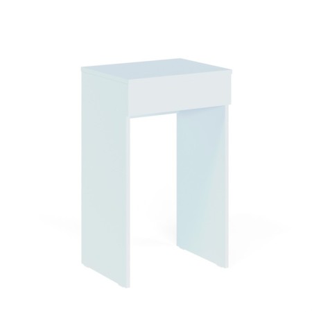 Folding table "SP-21", 446 × 356 × 740 (1080) mm, mirror, white color-2