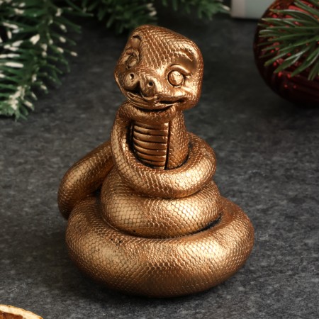The figure "The snake dreams" bronze, 6x6cm-3