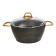 A set of dishes of 3 objects: 2 pots, pan, black color, 2.8/4.3 l/26 cm