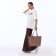 Women's bag Textura, shopper, large size, beige color