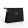 Cosmetic bag with lightning, black color