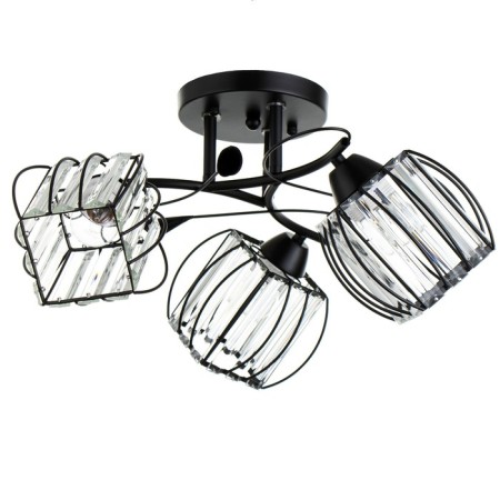 Chandelier "Dack" 3he27 40w Black 48x48x22 cm Bayerlux