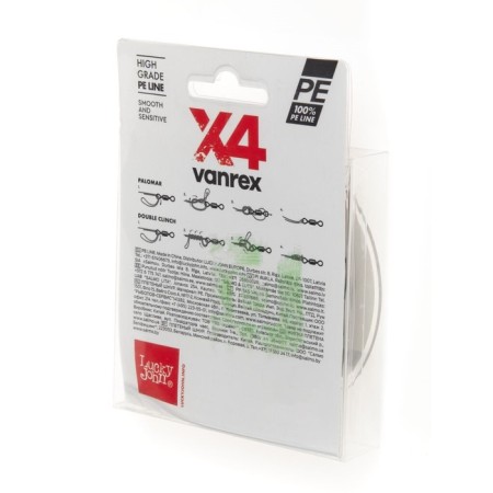 Леска плет. Lucky John Vanrex х4 BRAID Moss Green 125/014-2