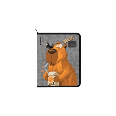 Lightning folder with A5+, 550 μm, Erichkrause "Happy Capy", up to 250 sheets