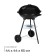 Barbecue with a lid, on wheels, d = 44 cm, h = 65 cm