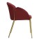 Raspy chair, 555 × 570 × 780 mm, velor, burgundy color
