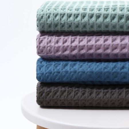 Wafer Boin Boho Boho Boil towel 45*90 cm, col. dark gray, 100% HL-6