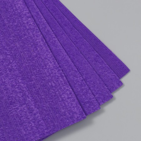 Foamiran terry "Lilac" 2 mm (set of 5 sheets) A4 format format-1