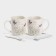 A set of ceramic mugs with spoons "Spring", 2 items: 200 ml, Mix drawing