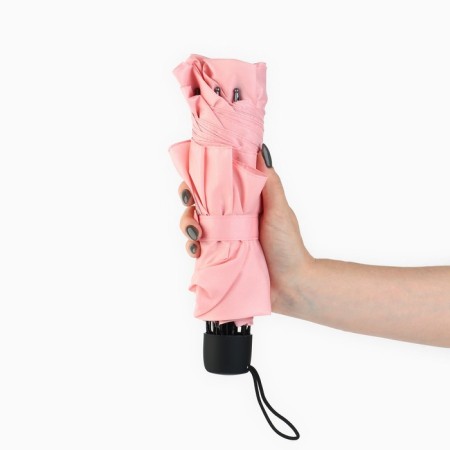 Mechanical female umbrella, 8 knitting needles, d = 95, pink minimalism-4