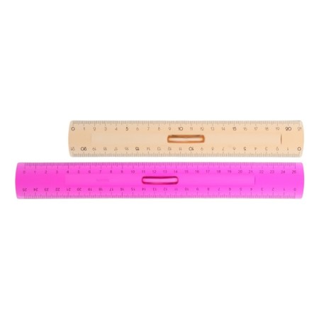 Set of lines 2 pcs. Calligrata 20/25 cm, with a holder, transparent, colored-2