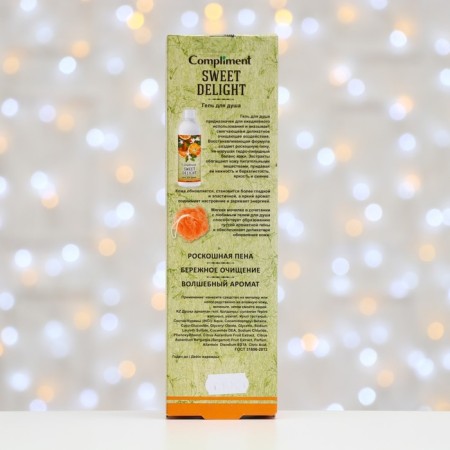 Подарочный набор Compliment Sweet Delight№ 1360: Гель для душа, 250 мл, мочалка-3