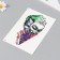 Tattoo on the body color "Joker - 2 faces" 14.8x21 cm