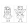 Coloring "Fashion Party", 12 p.