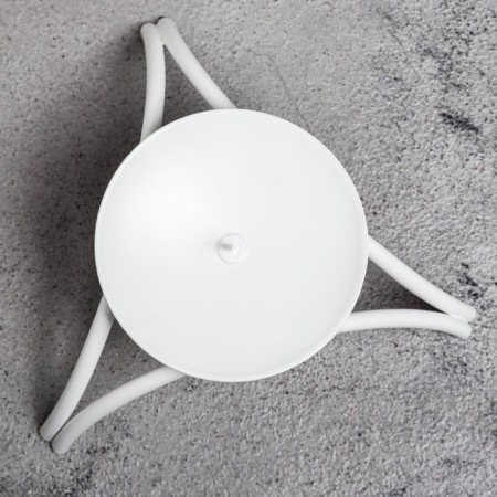 Summary Metal for 1 candle "Olympus", 4x11 cm, white-3
