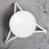 Summary Metal for 1 candle "Olympus", 4x11 cm, white