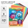 Cardboard color, A4, 16 sheets, 8 colors, coated, one -sided, in a folder, 220 g/m², Smeshariki