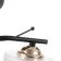 Assel chandelier 2he27 40W black and gold 46x20x27 cm