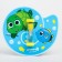 Baby cloth for teeth for teeth on a suction cup, 3 minutes