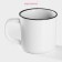 Mug ceramic share "enamel", 300 ml, white color