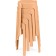 Stool BOVEL Plastic, orange 28x28x45 cm
