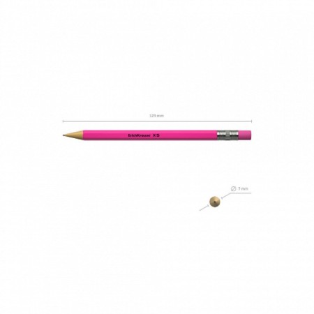 Mechanical pencil Erichkrause "XS", NV, Grifel D = 0.5 mm, in a tube, mix-6