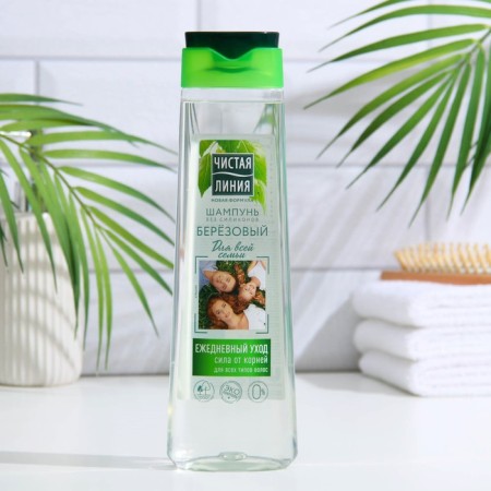 Hair shampoo clean line "Birch", 400 ml