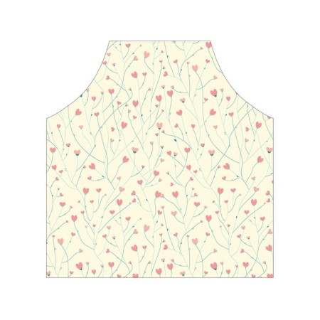 Apron kitchen with a photo print "Blooming Love", adjustable, size OS-2